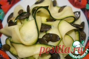 Закуска из кабачков в маринаде