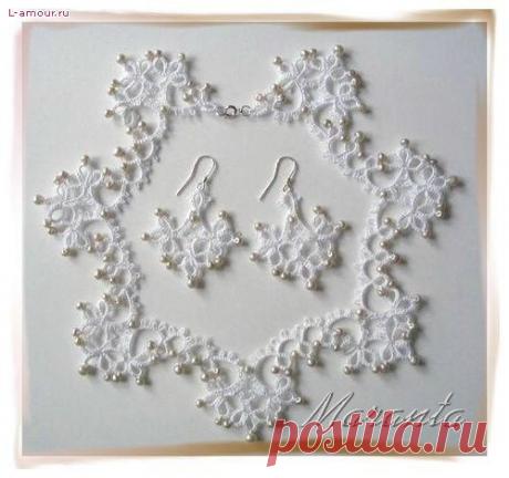 ВЯЗАНЫЕ УКРАШЕНИЯ... в технике фриволите..