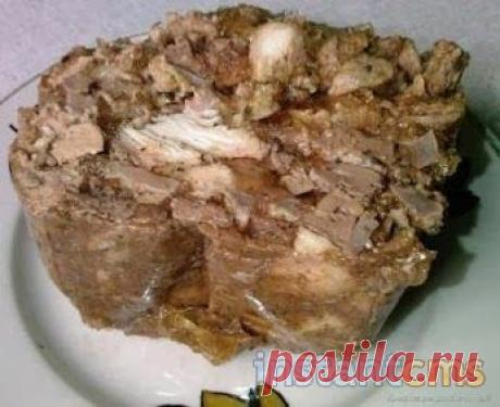 Сальтисон из куриных потрошков