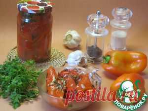 Перец с чесноком - кулинарный рецепт