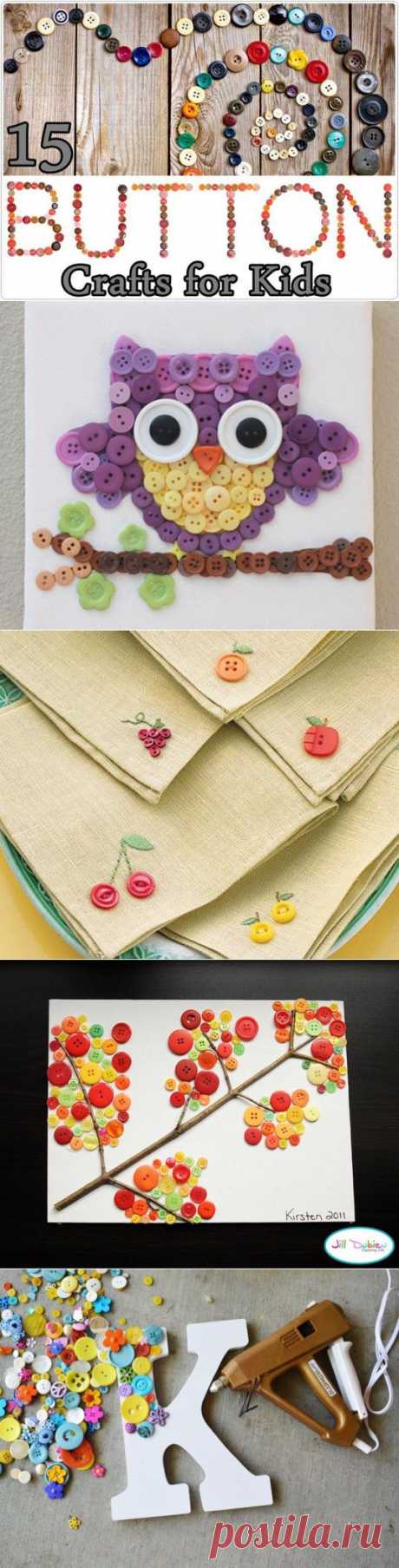 15 Terrifically Creative Button Crafts for Kids | Inhabitots