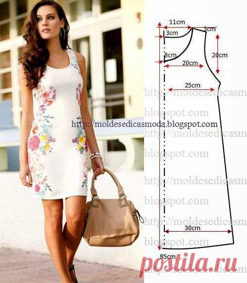 VESTIDO FÁCIL DE FAZER - 21 - Moldes Moda por Medida
