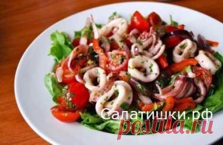 9 ДОМАШНИХ САЛАТОВ С КАЛЬМАРАМИ » Рецепты вкусных салатов