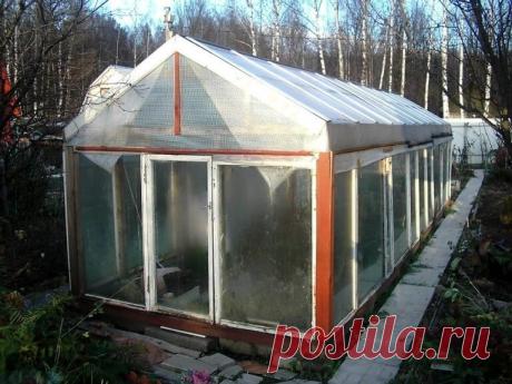 Как изготовить теплицу из оконных рам своими руками