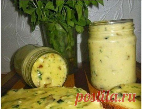 Домашний плавленый сыр с шампиньонами