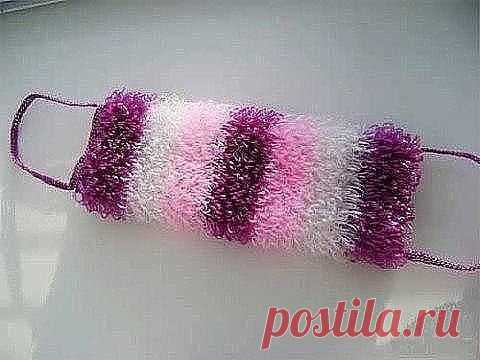 Вяжем мочалку &mdash; Сделай сам, идеи для творчества - DIY Ideas