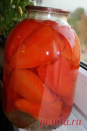 Перец целый, консервированный, для зимней фаршировки