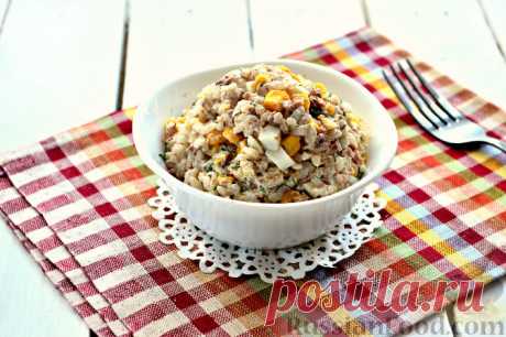 Рецепт: Салат с тунцом и рисом на RussianFood.com