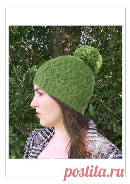 Пост на стене Перевод бесплатного описания шапки Greengage Beanie от William Nelson#вязание #схема_узора #перевод #вязание_спицами #вязание_для_женщин