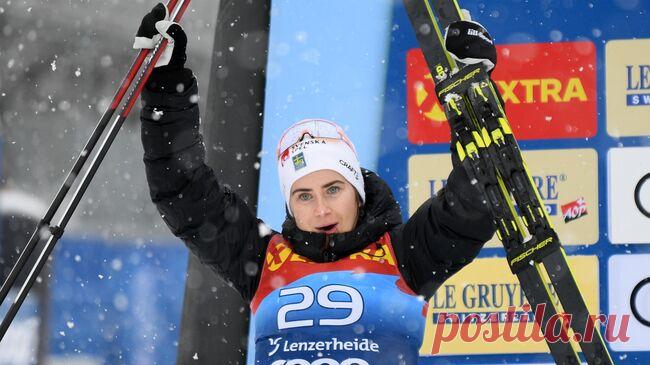 Андерссон выиграла гонку с раздельным стартом на этапе КМ в Швеции
