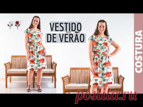 VESTIDO FRESQUINHO COM COSTURA FRANCESA MUITO FÁCIL | ELLEN BORGES
