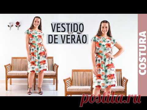 VESTIDO FRESQUINHO COM COSTURA FRANCESA MUITO FÁCIL | ELLEN BORGES