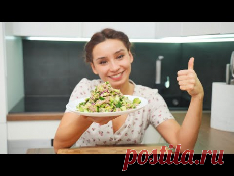 Мало кто знает этот рецепт! НОВЫЙ салат! Вкусный и простой салат из тунца, огурца и авокадо