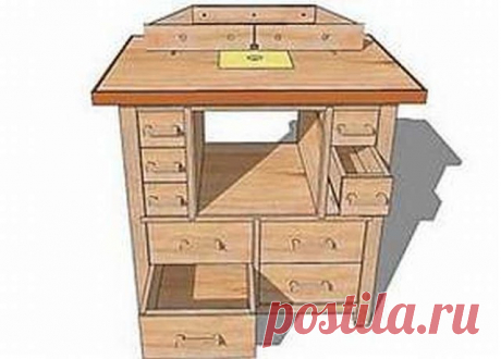 Подробный чертеж фрезерного стола