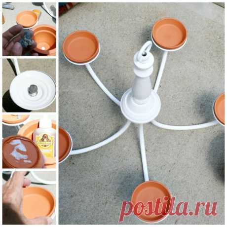 Оригинальная конструкция для цветов