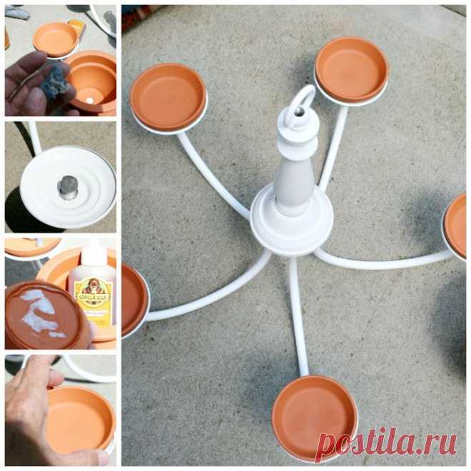 Оригинальная конструкция для цветов