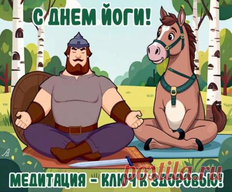 Желаю душевного равновесия, здоровья тела и крепости духа. Пусть йога будет укреплять иммунитет и не позволит невзгодам заставлять нервничать. Пусть все в жизни будет так, как того хочется. С днем йоги! Открытки на День йоги!