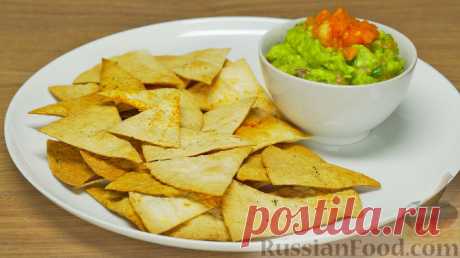 Рецепт: Чипсы начос и соус гуакамоле на RussianFood.com