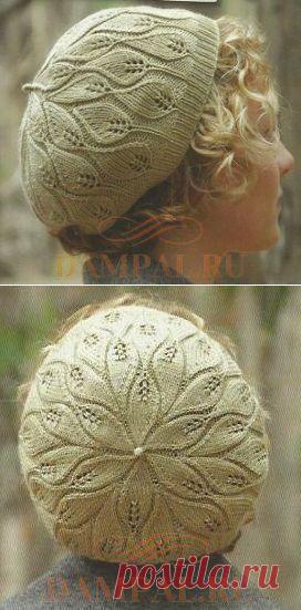 Вязаный берет «Rustling Leaves» | DAMские PALьчики. ru