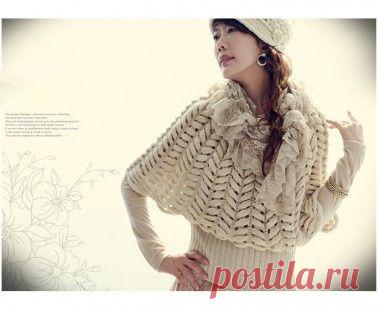 Пуловер узором «азиатский колосок». мастер класс — Мир вязания и рукоделия