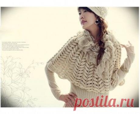 Пуловер узором «азиатский колосок». мастер класс — Мир вязания и рукоделия