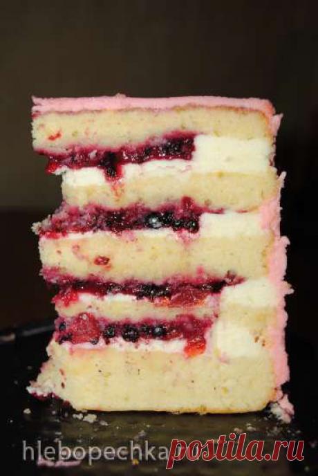 Лимонно-ягодный торт &quot;Улыбка&quot; - ХЛЕБОПЕЧКА.РУ - рецепты, отзывы, инструкции