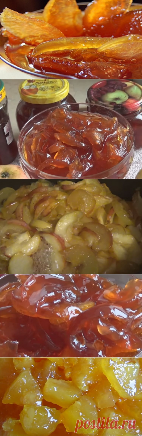 Прозрачное варенье из яблок дольками