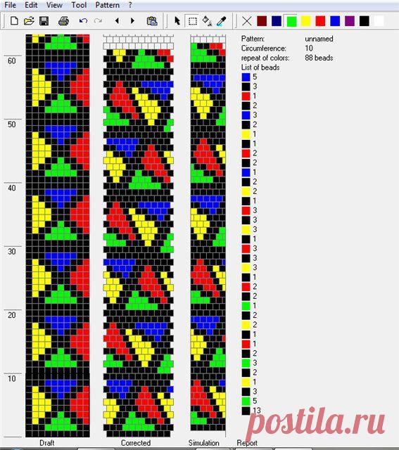 Галерея вязанных жгутиков-шнуриков и узоры к ним | biser.info - всё о бисере и бисерном творчестве