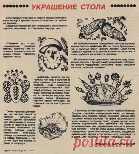 Украшение новогоднего стола