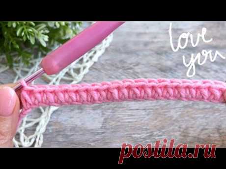 УРА! Я нашла этот узор крючком! Всего 1 ряд! Вязание крючком. Crochet stitch, only 1 row.
