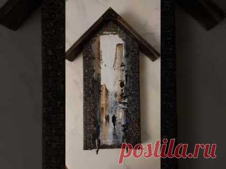 Деревянная ключница.#декор #декупаж #деревяннаяключница #diy #интерьер #ключница #интерьер