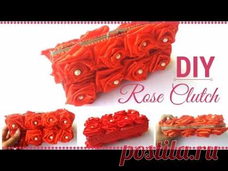 Beautiful DIY Rose Clutch Purse Making Tutorial For Girls and Teenagers | By Maya!