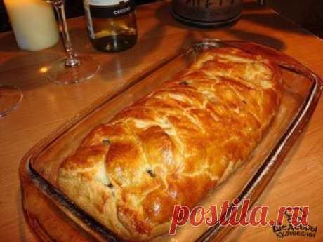 БЫСТРЫЙ МЯСНОЙ ПИРОГ С ГРИБАМИ
