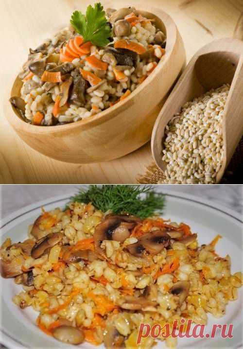 Постная перловая каша с грибами / Простые рецепты