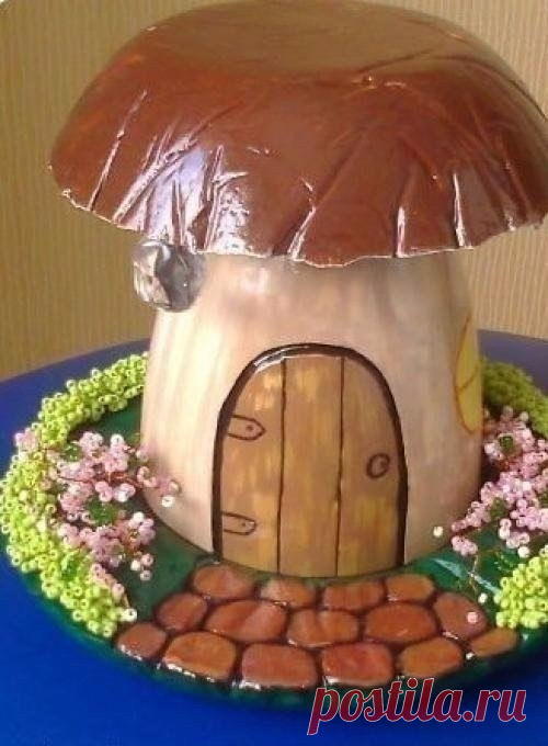 Легкий способ сделать украшение из гипса для дачи.