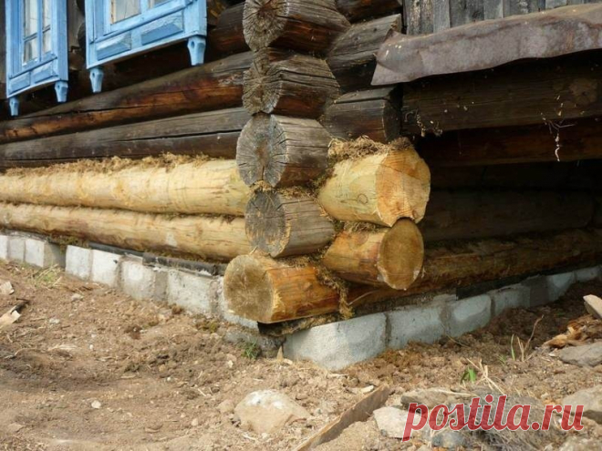 Инструкция по замене нижних венцов деревянных домов | Журнал 