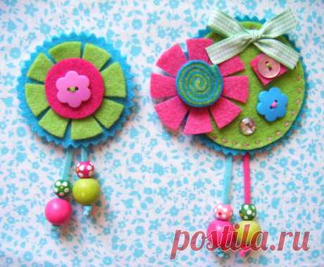 Broches primavera fucsia | Flickr - Photo Sharing!