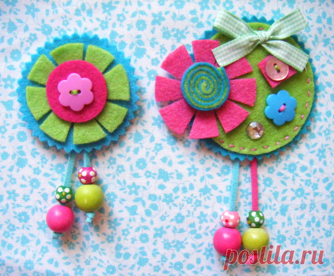 Broches primavera fucsia | Flickr - Photo Sharing!