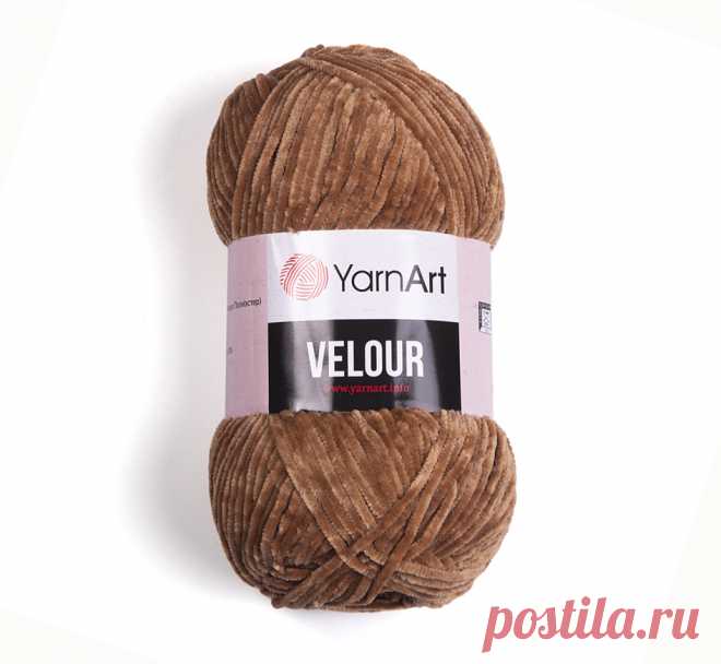 Пряжа YarnArt Velour 843 кофе с молоком купить по цене 175.00 руб. в Новосибирске
