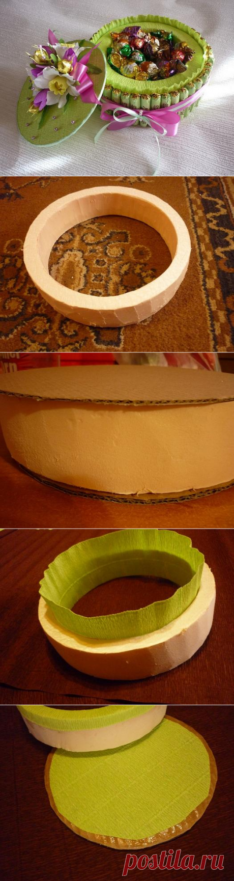Тортик из конфет своими руками