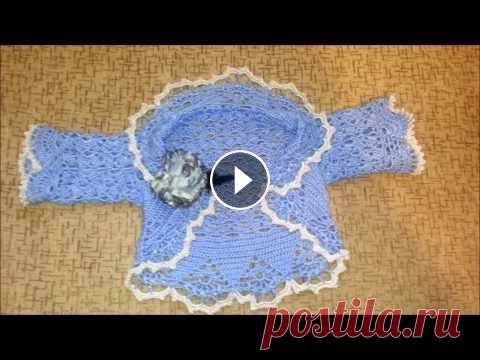 Вязание крючком. Болеро на любой возраст. (Crochet. Openwork bolero.) Вязание крючком. Болеро на любой возраст. (Crochet. Openwork bolero.)...