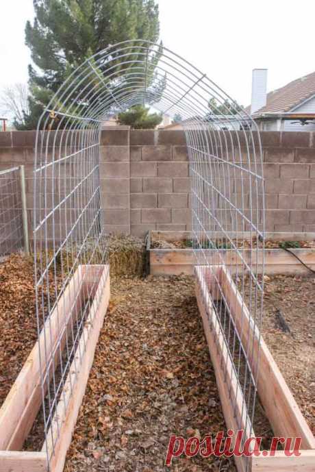 (68) How to make a Trellis &amp; Raised Garden Box Combo