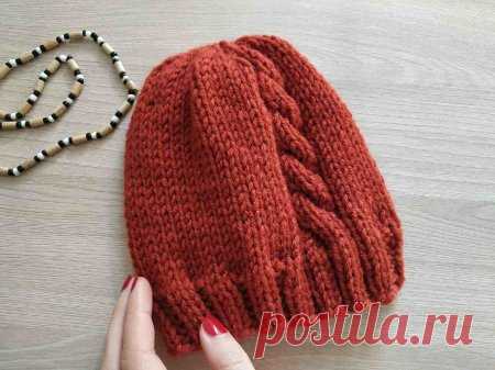 Просто и красиво. Как связать шапку спицами с косой » «Хомяк55» - всё о вязании спицами и крючком