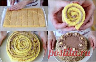 “Итальянский орех”. Очень вкусный и необычный бисквитный торт!