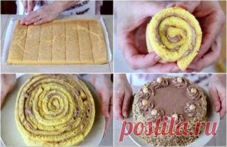 “Итальянский орех”. Очень вкусный и необычный бисквитный торт!