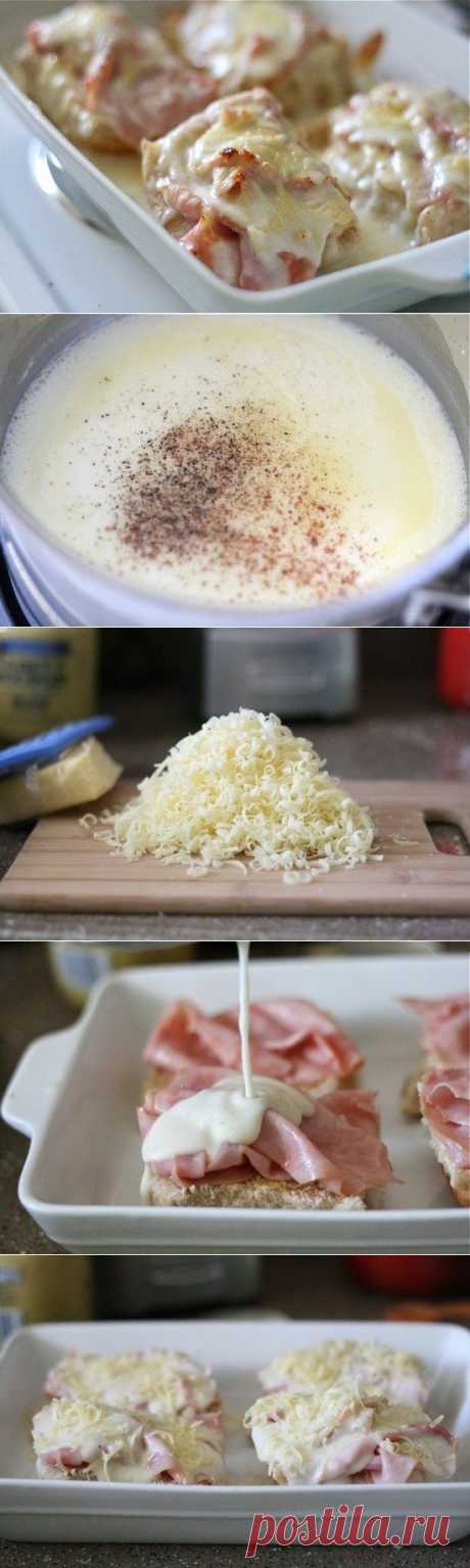 Как приготовить открытые крок-месье - рецепт, ингридиенты и фотографии