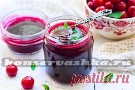Джем из вишни без косточек на зиму, густой