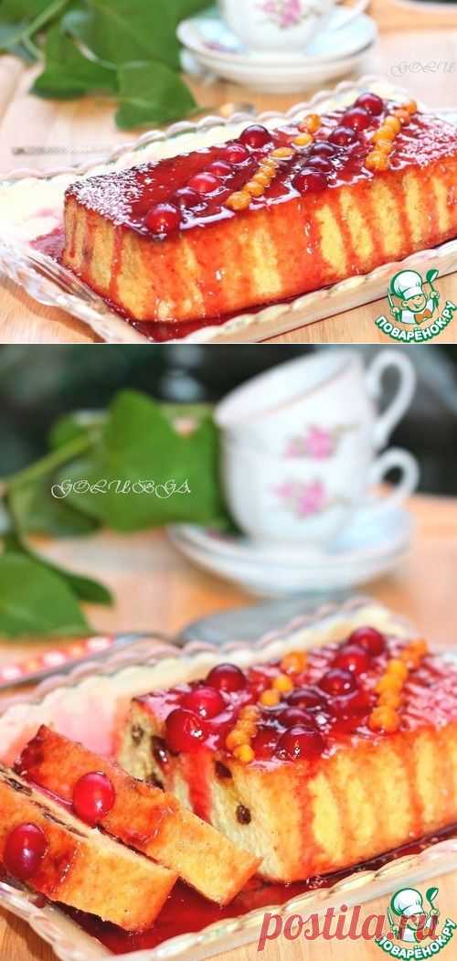 Пшенный кугель с изюмом - кулинарный рецепт