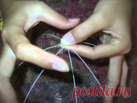How to make stocking flower (Frangipani) by www.ployandpoom.com