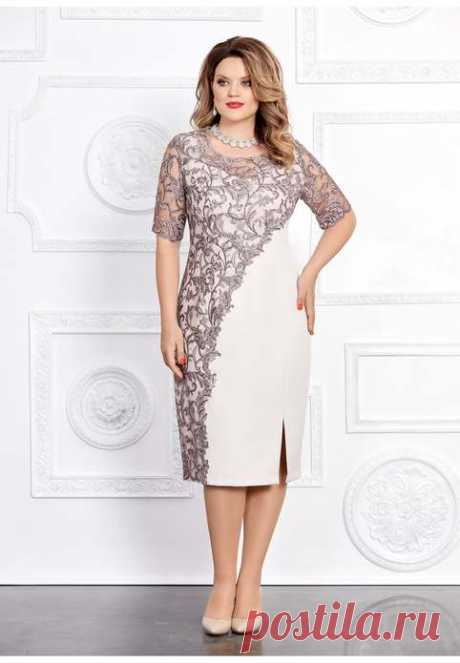Платья для полных девушек и женщин белорусского бренда Mira Fashion осень 2019